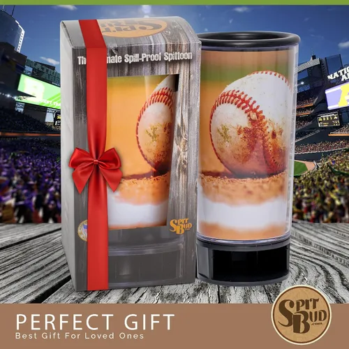 Vista 6 de Spit Bud Baseball #2 The Ultimate Spittoon para masticar – Taza portátil de inmersión y tabaco con tapa, pestaña pop, embudo a prueba de derrames