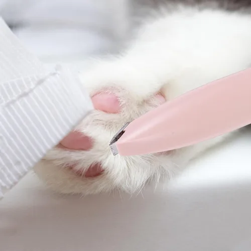 Vista 7 de Dog Paw Trimmer Pink Portable Low Noise for Cats and Dogs, ABS