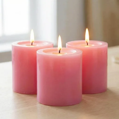 Vista 7 de Richland® Juego de 20 velas de pilar de 2 x 3 pulgadas, color marfil sin perfume