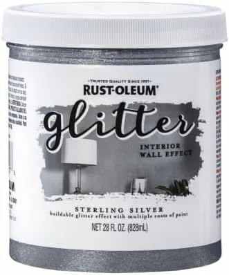 Vista 12 de Rust-Oleum 360222 Pintura de pared interior con purpurina, 28 onzas, cobre
