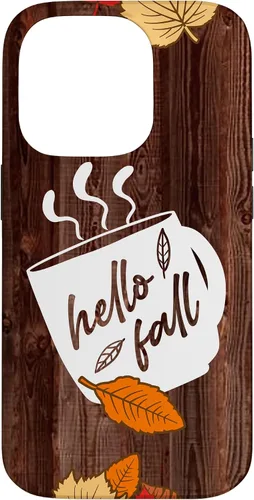 Vista 17 de Hello Fall Mug Maple Leaves Autumn Season Thanksgiving Gift Case for iPhone 17