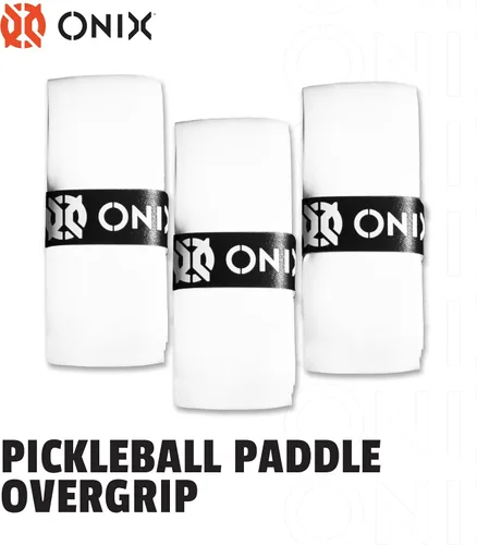 Vista 3 de Onix Overgrip de paleta de pickleball — Blanco