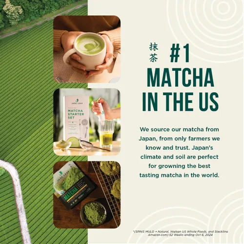 Vista 8 de Jade Leaf – Té verde en polvo, orgánico y japonés, de grado culinario supremo (el preferido por los Chefs y cafeterías para mezclar & hornear)