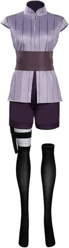 Vista 2 de Hyuga Hinata - Kimono de anime para cosplay, disfraz de Halloween y carnaval