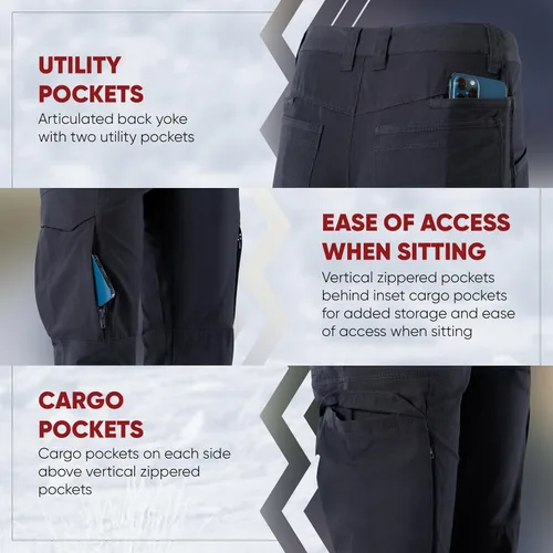Vista 2 de Vertx Women's Standard Fusion Lt Stretch Tactical Cargo Utility with Pockets, Quick Dry, Relaxed-fit Pant, EDC Survival Gear