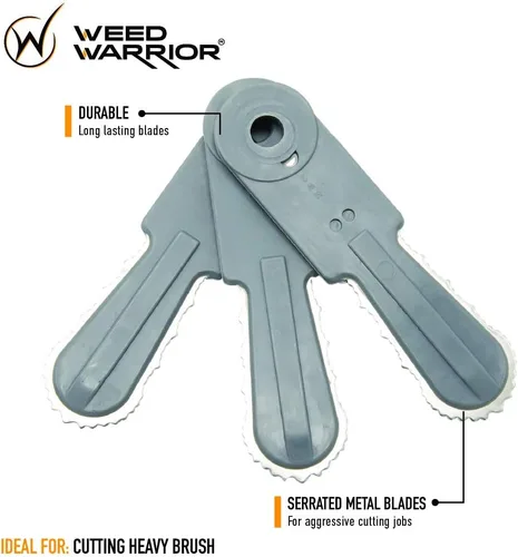 Vista 2 de Weed Warrior Cuchillas de repuesto para cortador de cepillo, 3 unidades, Basic