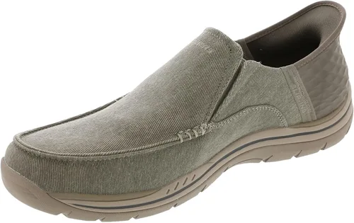 Vista 4 de Skechers USA Expected - Zapatos sin cordones de lona Cayson Moc Toe para hombre