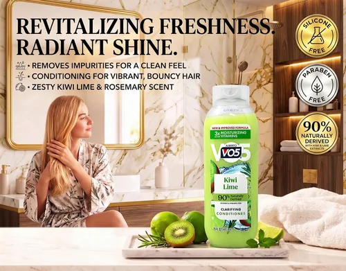 Vista 3 de Herbal Escapes - Acondicionador para exprimir Kiwi Lime de Alberto Vo5, 15 onzas