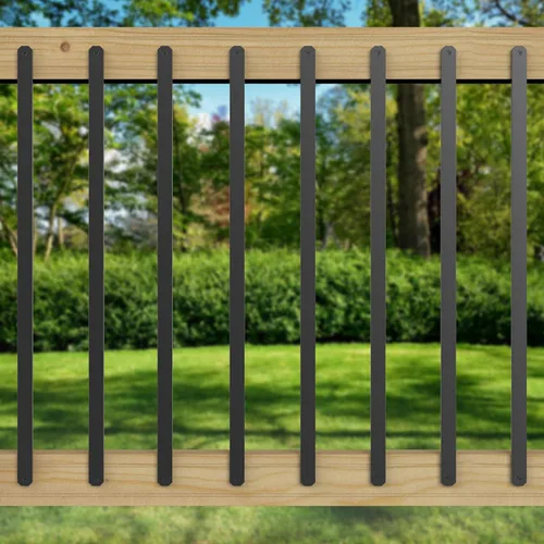 Vista 2 de Deckorators - Balaustre tradicional de aluminio negro de 29-1/2 pulgadas (paquete de 75)