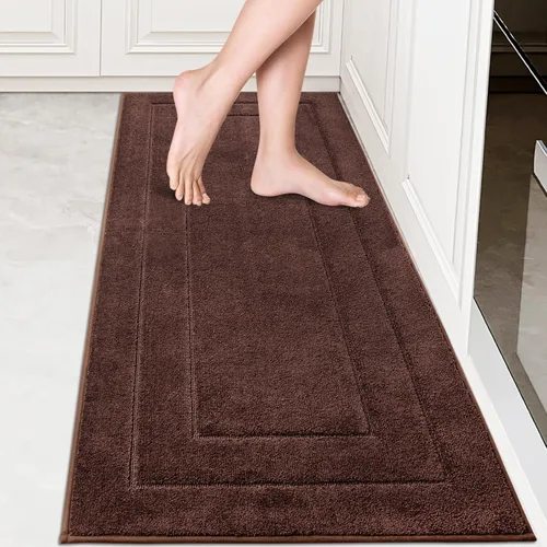 Vista 12 de PURRUGS Alfombra de cocina lavable a máquina, de 24 x 35.5 pulgadas, antideslizantes, antideslizantes, tapetes de pie suaves y superabsorbentes