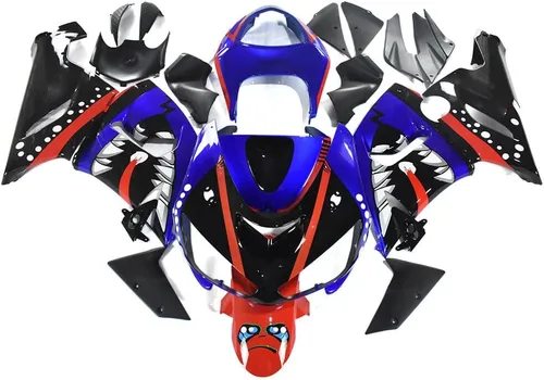 Vista 15 de FLPRO - Parabrisas de plástico ABS de doble burbuja compatible con deflectores de viento Kawasaki ZX-10R 2005-2008, ZX-6R 2005-2006, ZX-6RR/ZX600