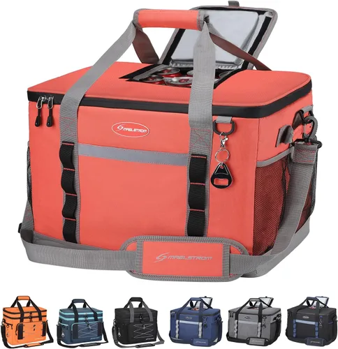 Vista 18 de Maelstrom Bolsa de enfriamiento suave, 35/55/75 latas enfriador de playa con acceso abatible Lightweight, 5-layer Insulation, 12H Cold, Leakproof