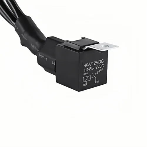 Vista 5 de LINJIE - Kit de arnés de cableado de dos luces para motocicleta, relé de 12 V, luces puntuales de cableado de encendido y apagado, interruptor
