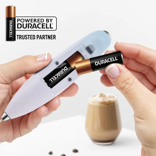 Vista 104 de Zulay Milk Boss Espumador de leche potente manual, hace espuma para latte, batidor para mezclar bebidas, café, miniespumador para capuchino, frappé