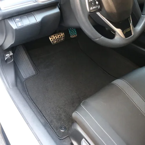 Vista 5 de IKON MOTORSPORTS Tapete de suelo compatible con Honda Civic 2016-2021, tapetes de piso de ajuste de fábrica, alfombra delantera y trasera