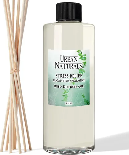 Vista 73 de Urban Naturals Recambio de aceite difusor de varillas ámbar y lavanda, lavanda relajante, ámbar cálido, aroma calmante para habitación, 4 onzas +