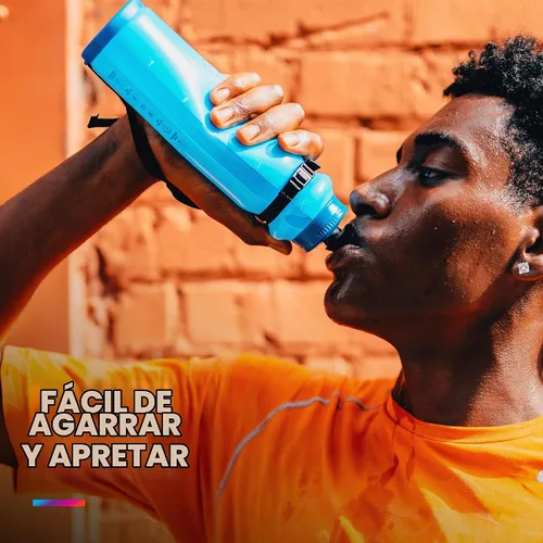 Vista 5 de HydraPak Tempo Pro 400ml - Botella de mano para correr y exprimir para hidratación en entrenamiento y día de carrera con correa removible Negro