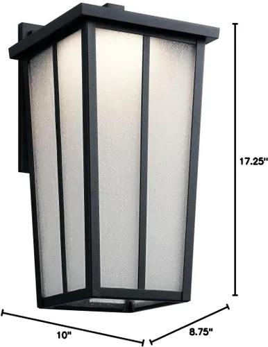 Vista 3 de Kichler 49624BKTLED - Soporte de pared LED para exteriores