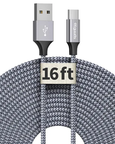 Vista 7 de etguuds Cable largo USB a USB C, cable USB A a USB C de 16 pies de carga
