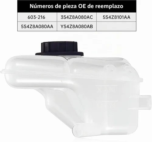 Vista 4 de EVIL ENERGY Tanque de refrigerante con tapa, compatible con Focus 2000-2007, reemplazo para 603-216 3S4Z8A080AC 5S4Z8101AA 5S4Z8A080AA YS4Z8A080AB