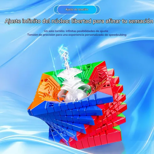 Vista 6 de LiangCuber Cubo de velocidad Moyu Meilong V3 9 x 9 sin calcomanías, Meilong 9x9 V3 Puzzle Cube 2.579 in versión actualizada