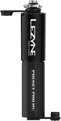 Vista 2 de LEZYNE Pocket Drive Pro HV Bike Hand Pump Compact Durable Aluminum Mini Bicycle Pump with ABS Flex Hose & Valve Core Tool, Presta & Schrader