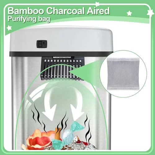 Vista 5 de 12 absorbentes de olores de carbón, absorbente de olores de carbón activado para el hogar, bolsa purificadora de aire de carbón de bambú