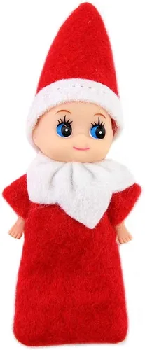 Vista 8 de WULEEUPER - Muñeca pequeña de elfo, diseño de elfos de Navidad. Regalos de decoración de Navidad