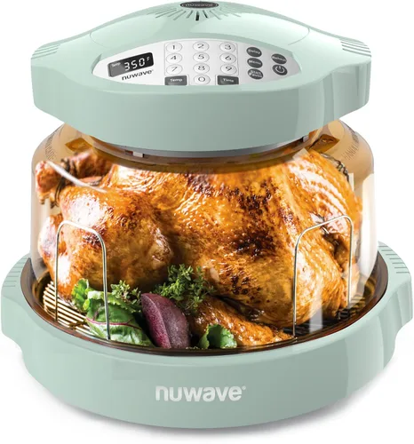 Vista 13 de Nuwave Horno infrarrojo Pro Plus 2, encimera, convección, cocina fresca o congelada, sin descongelación ni precalentamiento, cocina saludable, calor