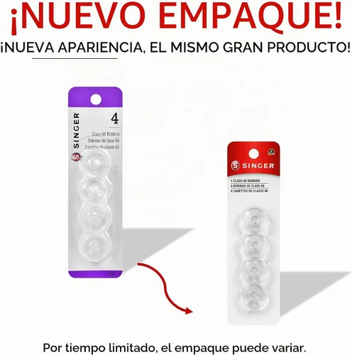 Vista 6 de SINGER Bobbins - Bobinas de plástico transparente clase 66, bobinas de repuesto para máquina de coser, bobinas de máquina de coser, accesorios
