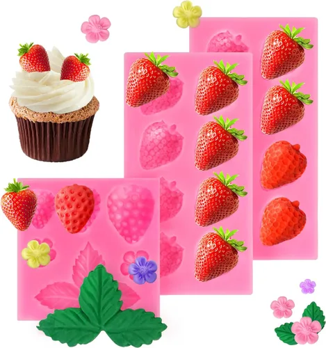 Vista 13 de 2 piezas de moldes de silicona con forma de flores, moldes de silicona para fondant y pastel, moldes de arcilla polimérica con forma de flor