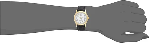 Vista 4 de Casio LTP-V002GL-7B2 - Reloj de pulsera de piel para mujer color dorado fácil lectura