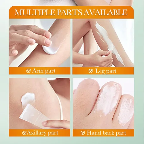 Vista 6 de Crema depilatoria sin dolor, removedor de vello púbico privado para mujeres y hombres, cremas depilatorias para el cuerpo, piernas, brazos, axilas