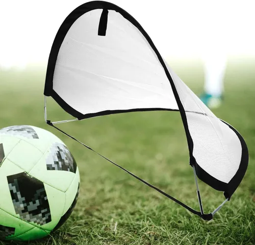 Vista 5 de GALPADA Mini portería de fútbol portátil Red de entrenamiento de fútbol para práctica al aire libre Equipo de entrenamiento para juegos de patio