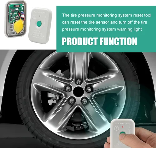 Vista 6 de TPMS 19 Restablecimiento de presión de neumáticos, herramienta de programación de sensor de reinicio TPMS, accesorio OEM de repuesto #8C2T-1A203-AB