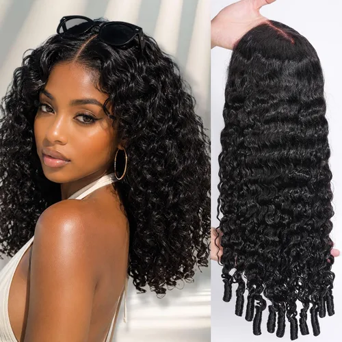Vista 10 de Pelucas de cabello humano con encaje frontal de 13 x 4 pulgadas con cabello de bebé para mujeres negras, densidad del 220 %, pelucas de encaje 220%