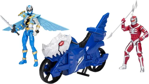 Vista 3 de Power Rangers Hasbro Dino Fury Face Off Pack: Blue Ranger + Cycle & Lord Zedd