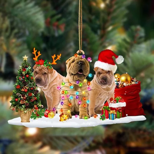 Vista 62 de Nazenti Adorno de Navidad personalizado con amigos Affenpinscher – Adorno de perro personalizado para amantes de las mascotas, acrílico plano