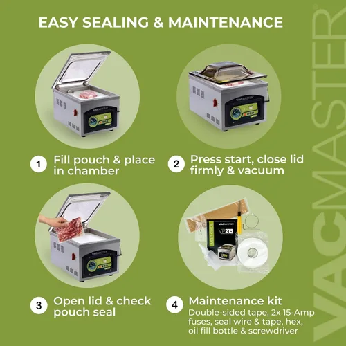 Vista 7 de Sellador al vacío con cámara VacMaster VP215