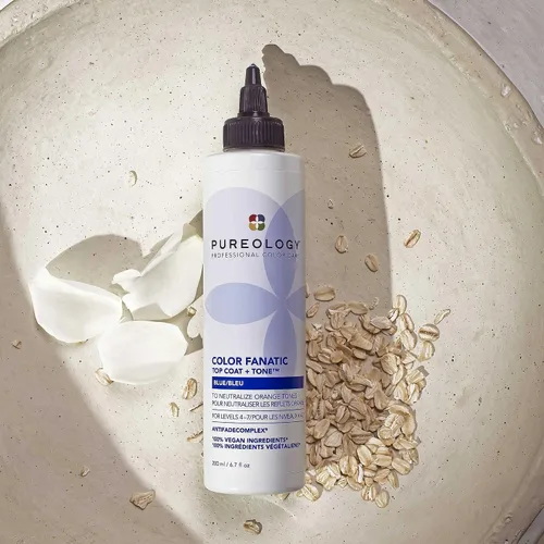 Vista 8 de Pureology Color Fanatic Top Coat + Tone - Mantiene el tratamiento del color del cabello, suaviza, restaura la vitalidad y añade brillo