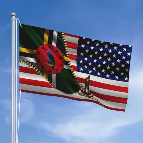 Vista 19 de Bandera de Estados Unidos y Colombia Colombiana Banderas para exteriores de 3 x 5 pies, tres capas de tela de costura de doble cara, impresión de 3