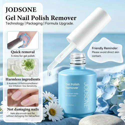 Vista 6 de JODSONE Removedor de esmalte de uñas de gel, 0.5 onzas líquidas, fórmula
