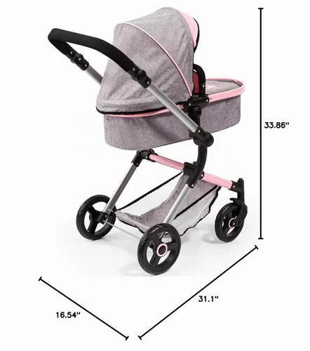 Vista 16 de Bayer Cochecito de muñeca versátil - Cochecito reversible para muñecas