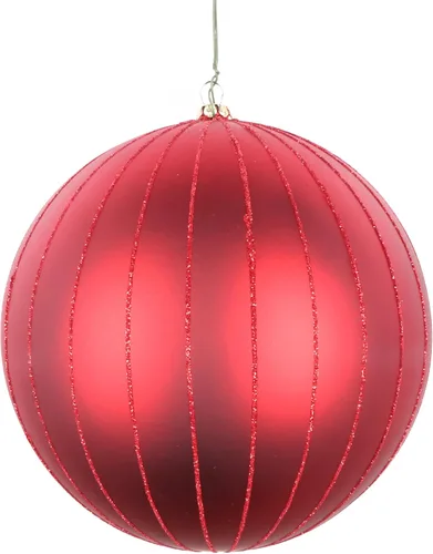Vista 25 de Vickerman Adorno navideño de bola de avena mate con purpurina de 5 pulgadas. Incluye 4 piezas por bolsa.