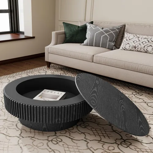Vista 31 de Mesa auxiliar cuadrada de 15.74 pulgadas para sala de estar, mesa de centro minimalista, mesa de centro moderna, mesa de té, mesa auxiliar, mesa