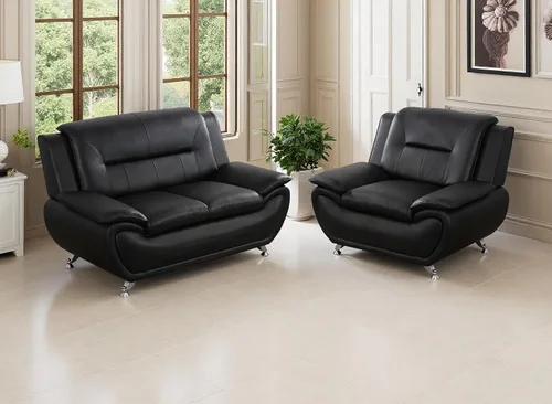 Vista 56 de Sofás de cuero, juego de sofás de sala, sofá para dormitorio, apartamento, juegos de muebles de sala de estar de cuero