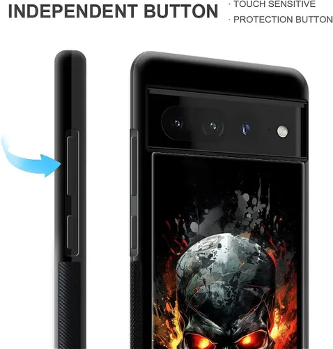 Vista 838 de Compatible con Google Pixel 4A 5G Mobile Case Creative Acrylic Panel trasero Silicona Protección Grip especialmente diseñado para Google Pixel 4A 5G