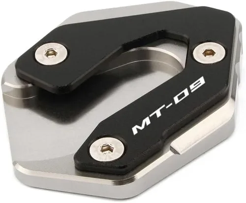 Vista 4 de KAnduo M for Yamaha Tracer 900 Gt Tracer 900gt Mt09 Mt 09 2014-2017 2018 2019 2020 Kickstand Plate Side Stand Pad Enlarger Y (Color : MT09 Black)