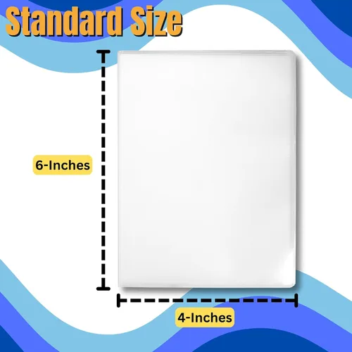 Vista 4 de Iconikal Paquete de 5, 4 x 6 pulgadas, capacidad para 24 fotos. Álbumes de fotos con cubierta transparente para almacenar y mostrar recuerdos
