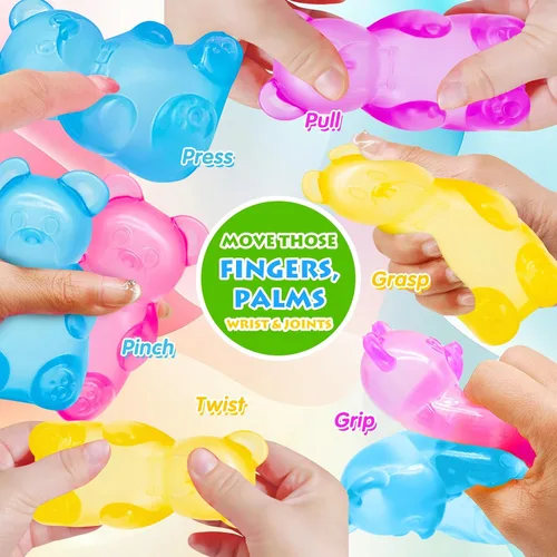 Vista 4 de Fidget Toys Dream Squishy Drop, Cubos Squishies Antiestrés, Alivio de Ansiedad y Estrés, Cubo Antiestrés de Hielo Squishy-Drop Bolas de Azúcar